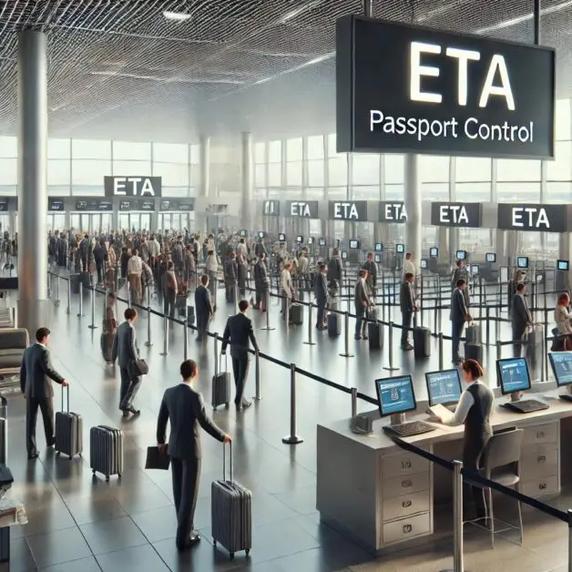 electronic travel authorisation (ETA) - AI generated image