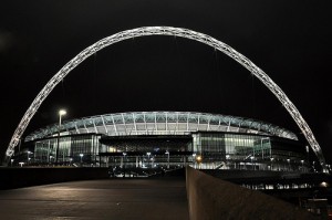 wembley stadium by night