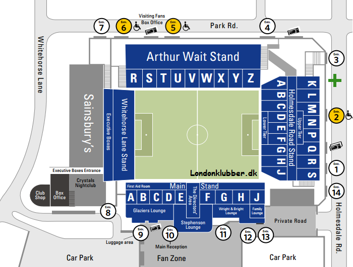 Selhurst Park stadionplan Londonklubber Din Guide til Londons