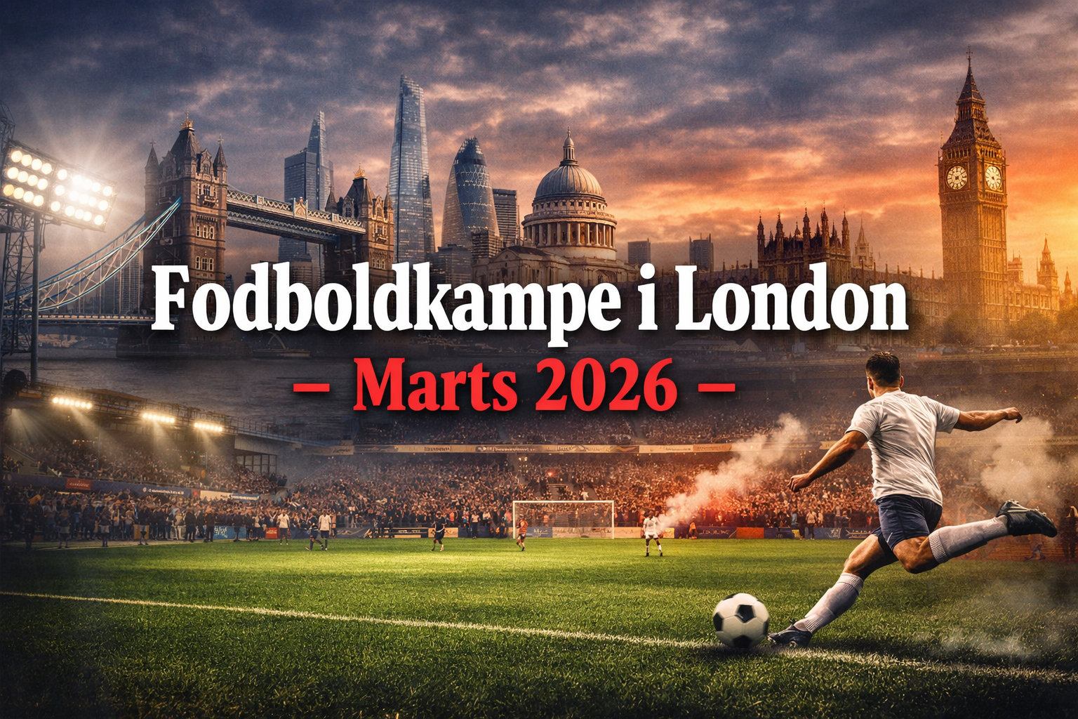 Fodboldkampe i london 2026
